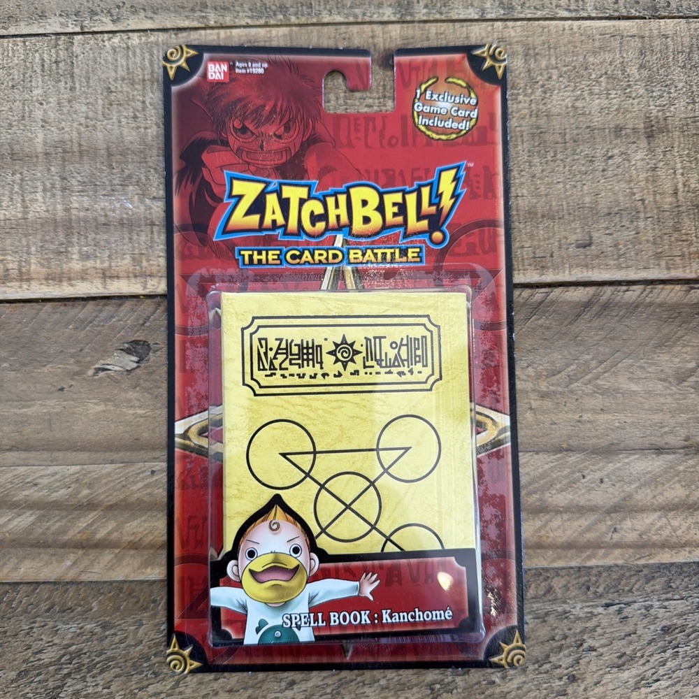 2005 BANDAI ZATCH BELL SERIES 1 THE CARD BATTLE GAME KANCHOME YELLOW SPELL BOOK